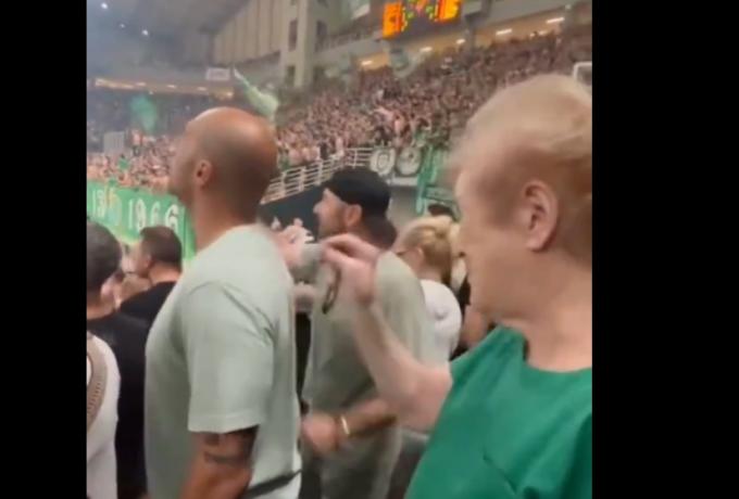 Viral: Η γιαγιά που... ξεμάτιαζε τους παίκτες του Παναθηναϊκού στον 5ο τελικό! (vid)