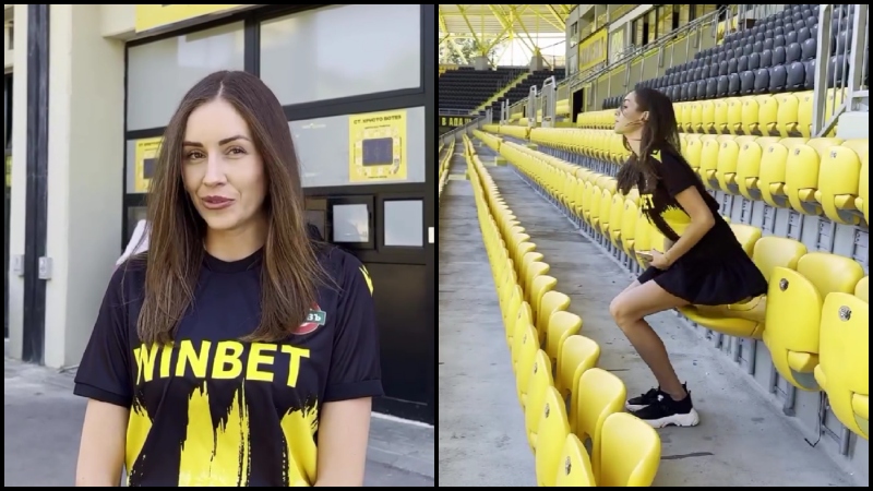 Παναθηναϊκός: Η ξενάγηση της Χριστίνα Ντραγκάνοφ στο γήπεδο «Χρίστο Μπότεφ» (vid)