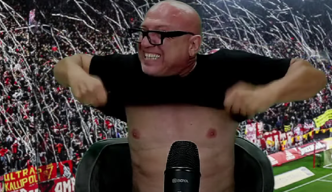 Χόρεψε ζεϊμπέκικο στο γκολ του Ολυμπιακού ο Ραπτόπουλος: «Γκαγκατσιές - Άρχισαν τα όργανα!» (vid)