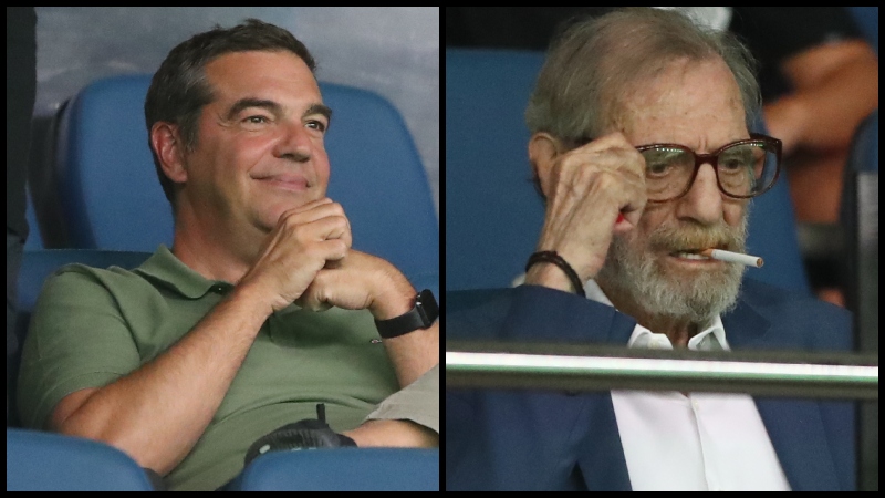 Παναθηναϊκός: Στο ΟΑΚΑ οι Γιώργος Βαρδινογιάννης και Αλέξης Τσίπρας