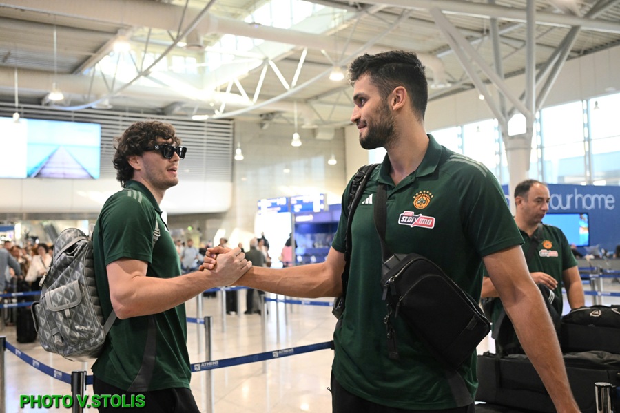 Αναχώρησε για την Κύπρο ο Παναθηναϊκός - Δείτε φωτογραφίες