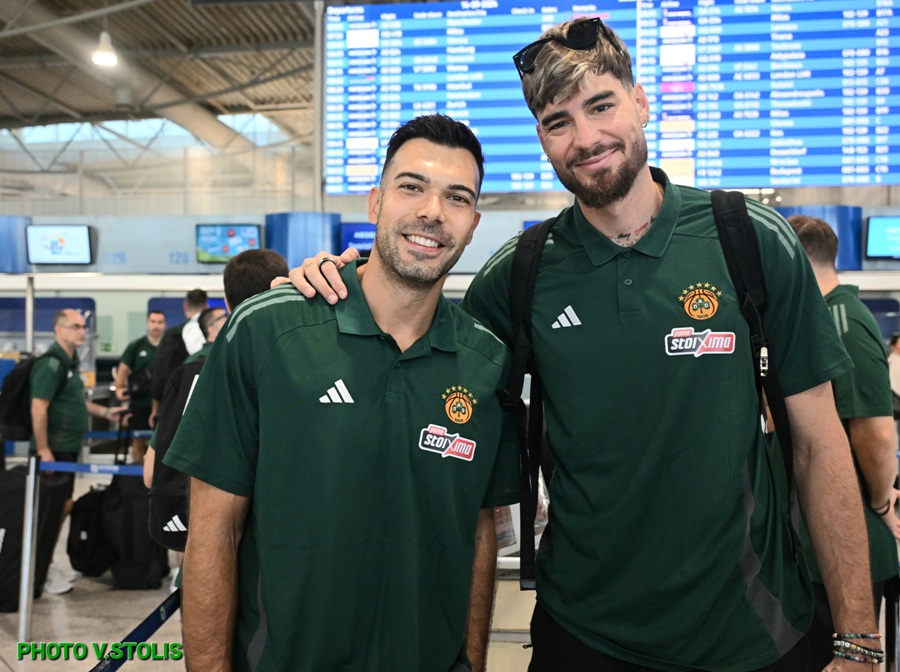 Αναχώρησε για την Κύπρο ο Παναθηναϊκός - Δείτε φωτογραφίες