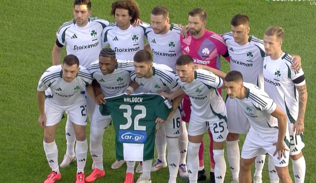 Με τη φανέλα του Μπάλντοκ η φωτογράφιση των παικτών του Παναθηναϊκού στο «Γεντί Κουλέ»