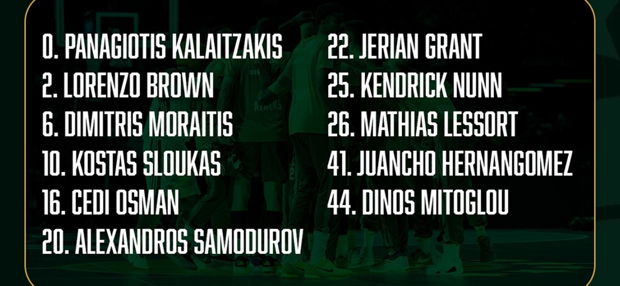 Επίσημο: Με 11αδα ο Παναθηναϊκός με Μαρούσι