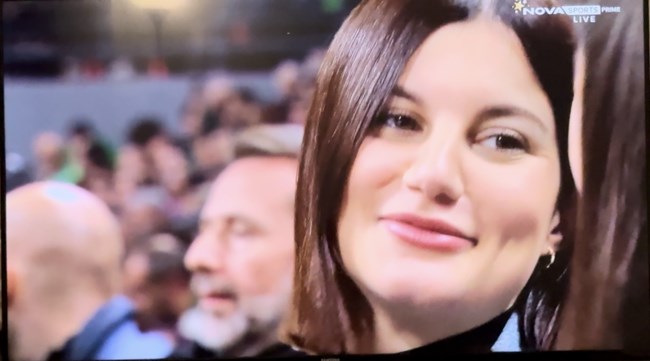 Στο Παναθηναϊκός-Μπασκόνια η κόρη του Κώστα Καραμανλή, Αλίκη (pics)