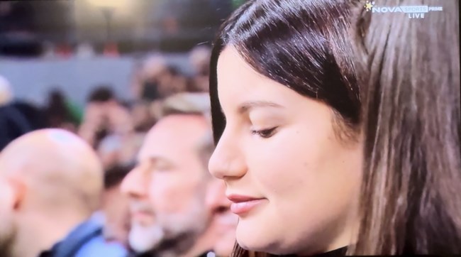 Στο Παναθηναϊκός-Μπασκόνια η κόρη του Κώστα Καραμανλή, Αλίκη (pics)