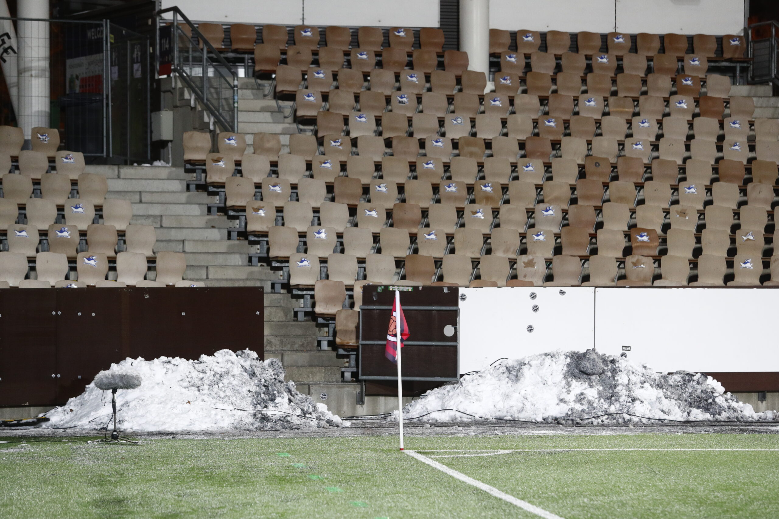 Βίκινγκουρ – Παναθηναϊκός: Οι πρώτες εικόνες, χιόνι σε μερικά σημεία (pics)