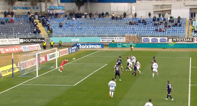 Λαμία - Παναθηναϊκός: Δύσκολη απόκρουση από τον Κόστιτς σε κεφαλιά του Ίνγκασον (vid)