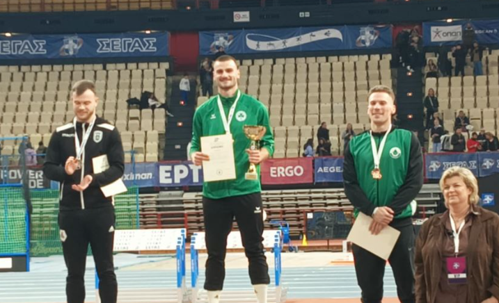 Στους 1.777 τίτλους ο Παναθηναϊκός - Πρωταθλητής στον κλειστό στίβο