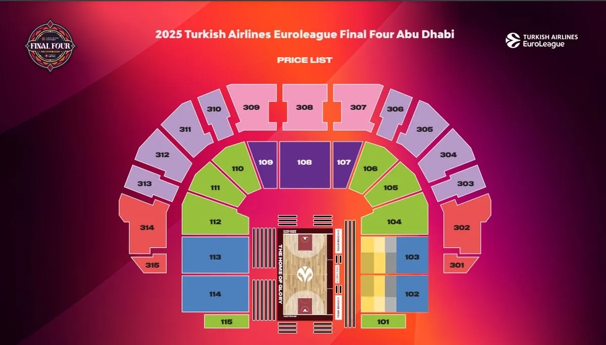 Final Four-Άμπου Ντάμπι: Κυκλοφόρησαν τα εισιτήρια, αυτές είναι οι τιμές