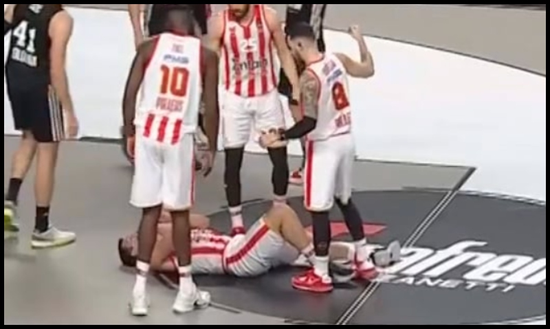 Έσπασε τη μύτη του ο Λαρεντζάκης στο Μπολόνια-Ολυμπιακός