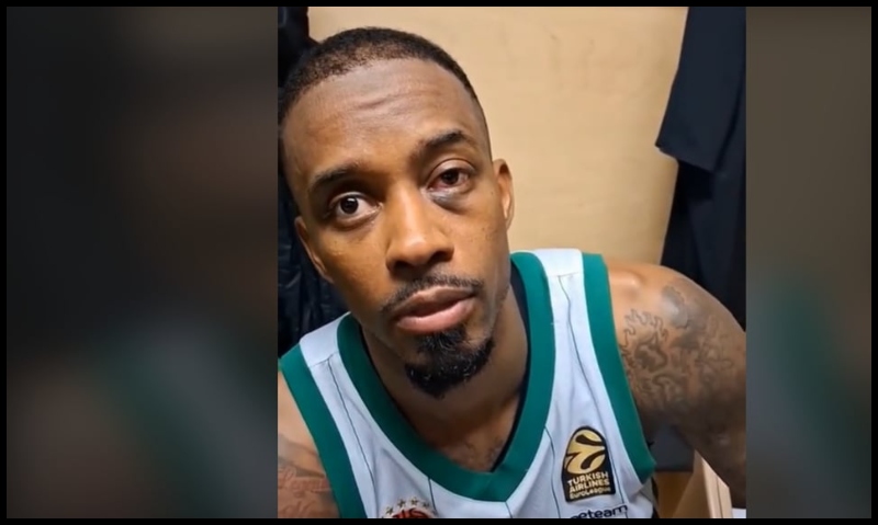 Παναθηναϊκός: Το μαυρισμένο μάτι του Λορέντζο Μπράουν μετά τον αγώνα με τη Βιλερμπάν (vid)