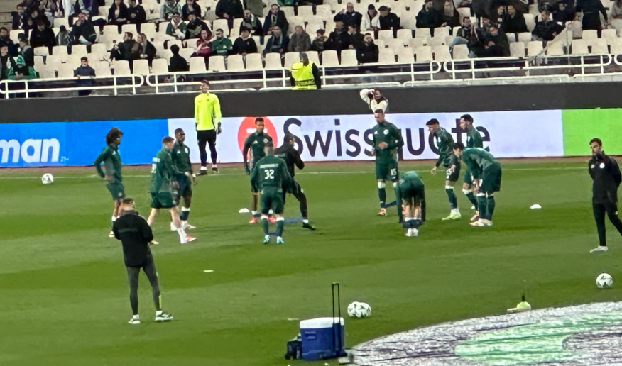 Παναθηναϊκός - Φιορεντίνα: Η είσοδος των παικτών του Τριφυλλιού (vid)