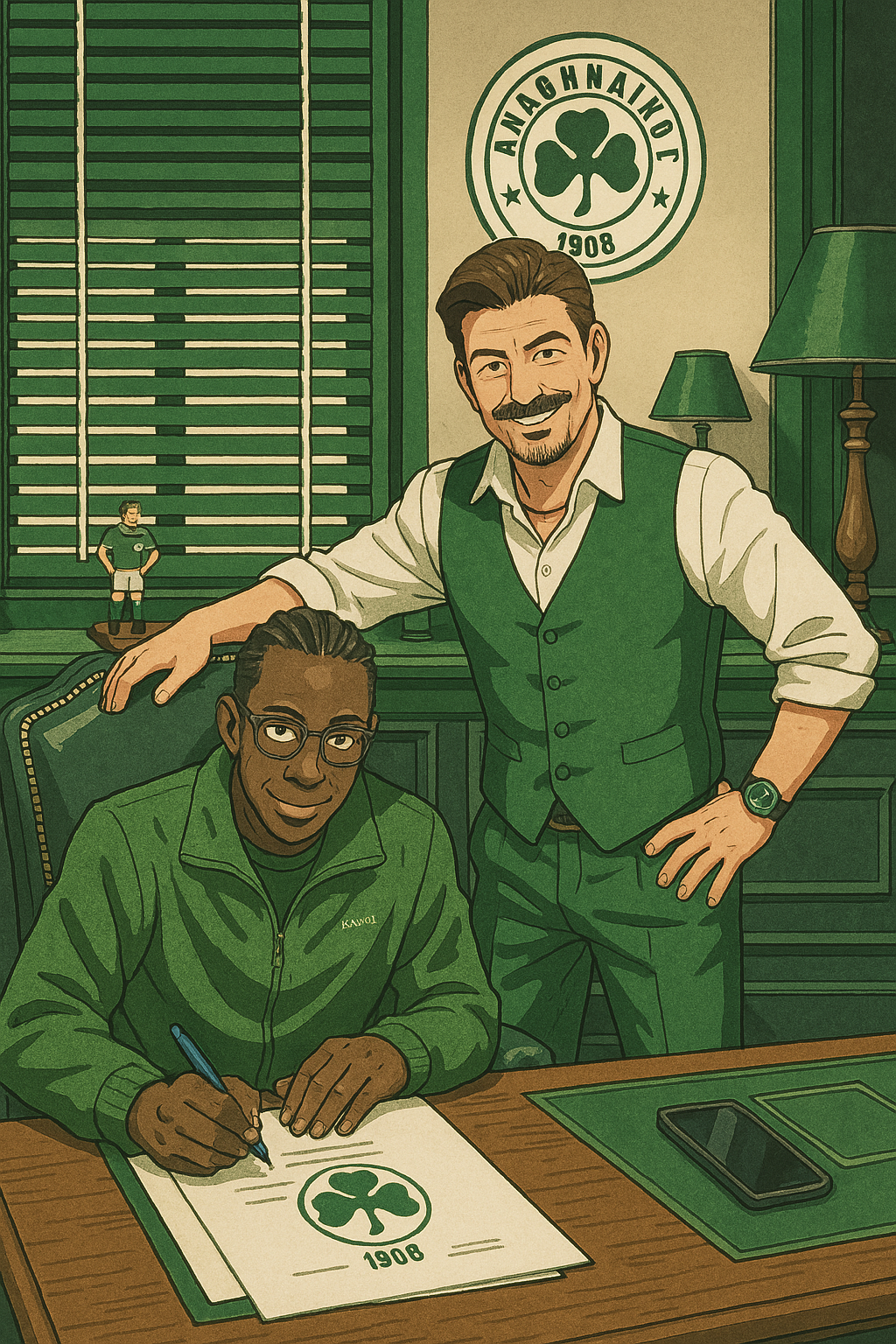 Παναθηναϊκός: Η ανανέωση του Κέντρικ Ναν σε Ghibli Style (pics)