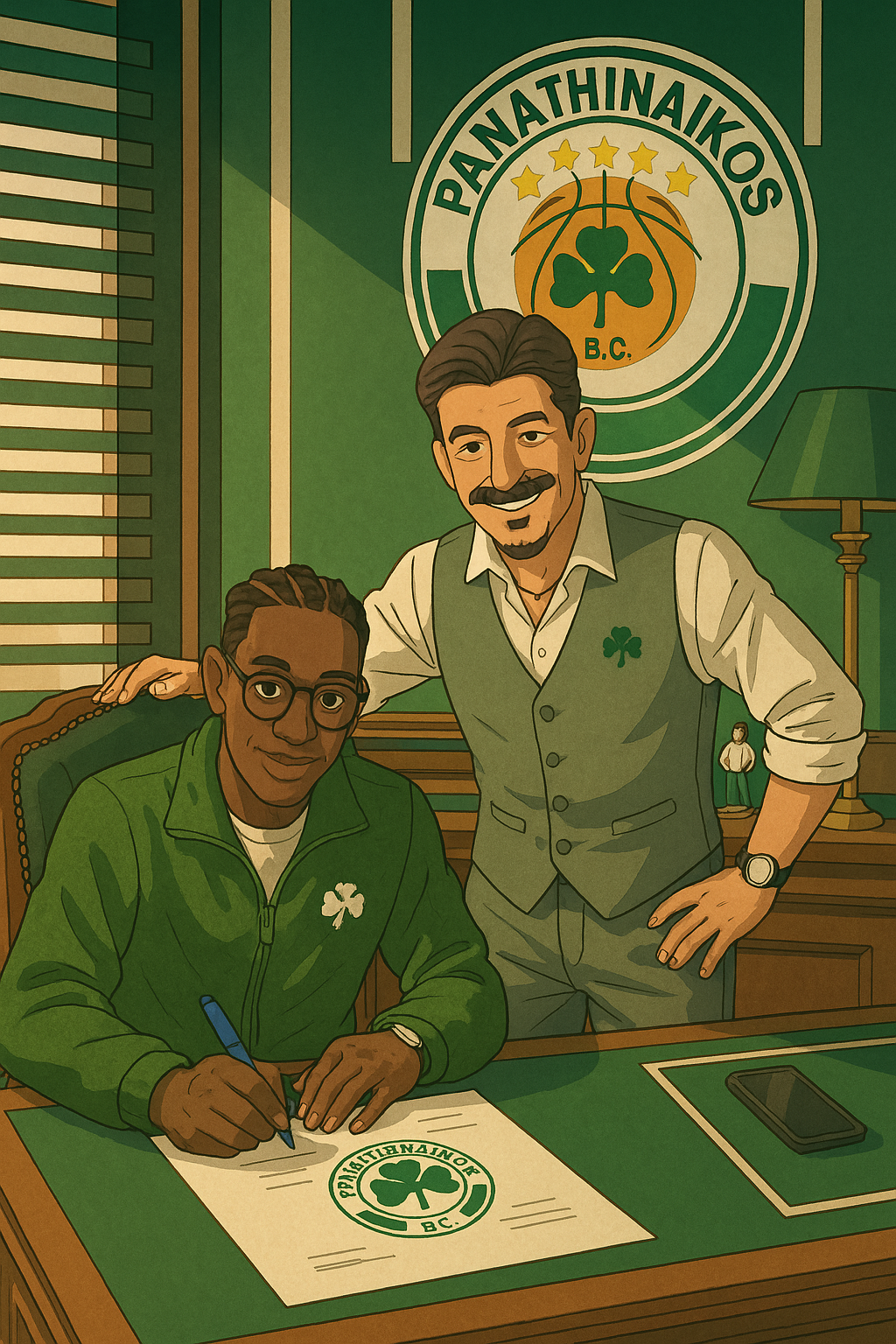 Παναθηναϊκός: Η ανανέωση του Κέντρικ Ναν σε Ghibli Style (pics)