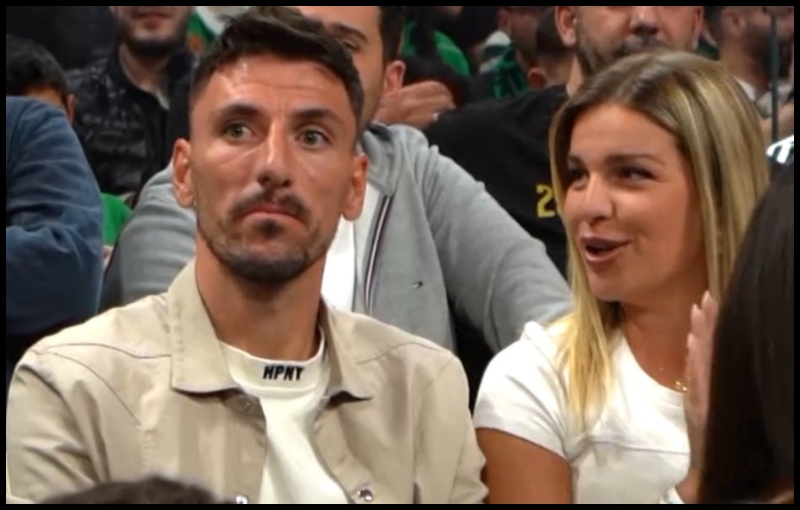 Παναθηναϊκός-Ερυθρός Αστέρας: Στο ΟΑΚΑ ο Φιλίπ Μλαντένοβιτς με τη σύζυγό του (pic)