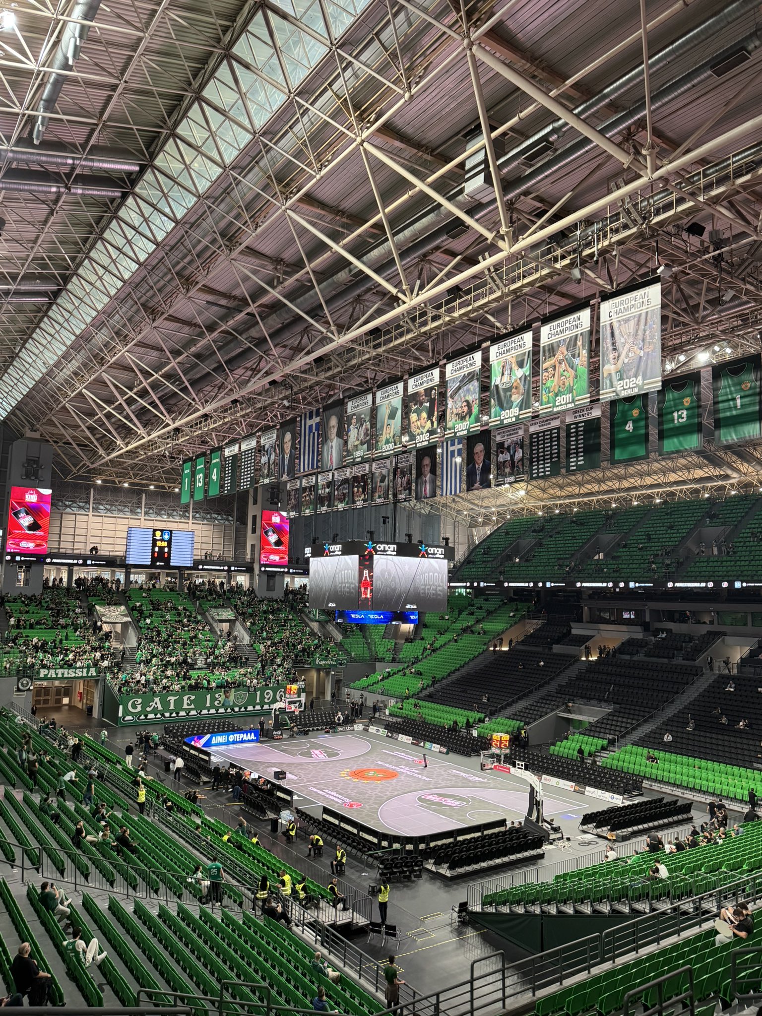 Παναθηναϊκός - Εφές: Οι πρώτες εικόνες από το Game 2