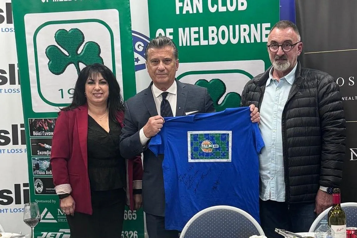 Βασίλης Παρθενόπουλος: Επισκέφτηκε τον σύνδεσμο του Παναθηναϊκού στη Μελβούρνη