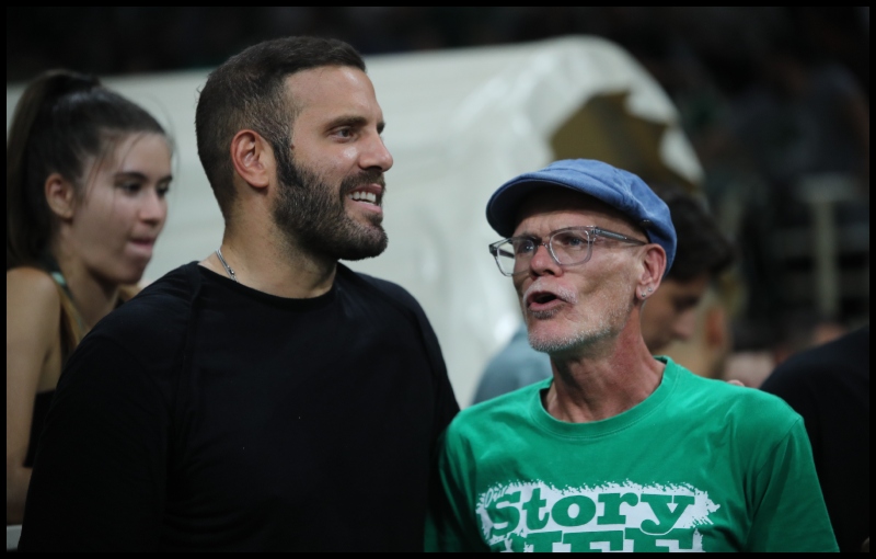 Στην Etihad Arena ο Νίκος Παππάς για τον ημιτελικό του Παναθηναϊκού (pic)