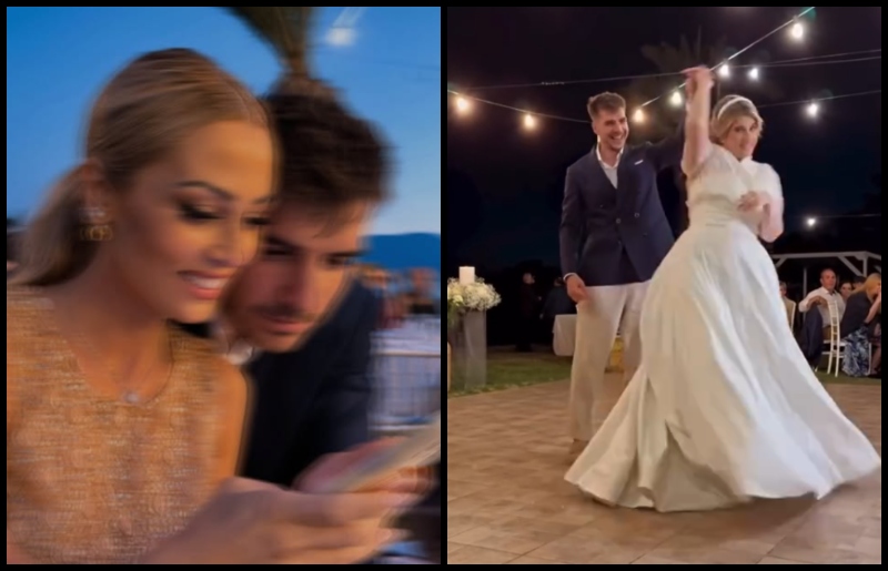 Ιωαννίδης - Βουλγαράκη: Η κοινή εμφάνιση σε γάμο φιλικού ζευγαριού (pic)