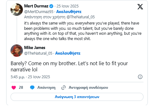 Τζέιμς: «Αυτό είναι βρώμικο - Θα μπορούσα να πω πολλά...»