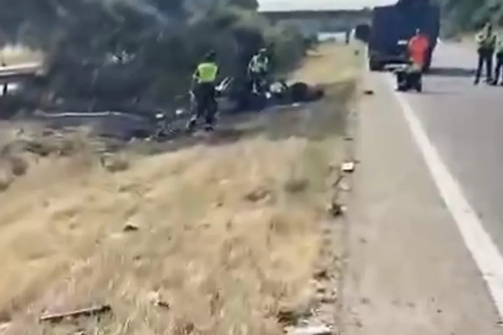 Ντιόγκο Ζότα: Βίντεο από τον τόπο του δυστυχήματος – Σοκάρουν οι εικόνες