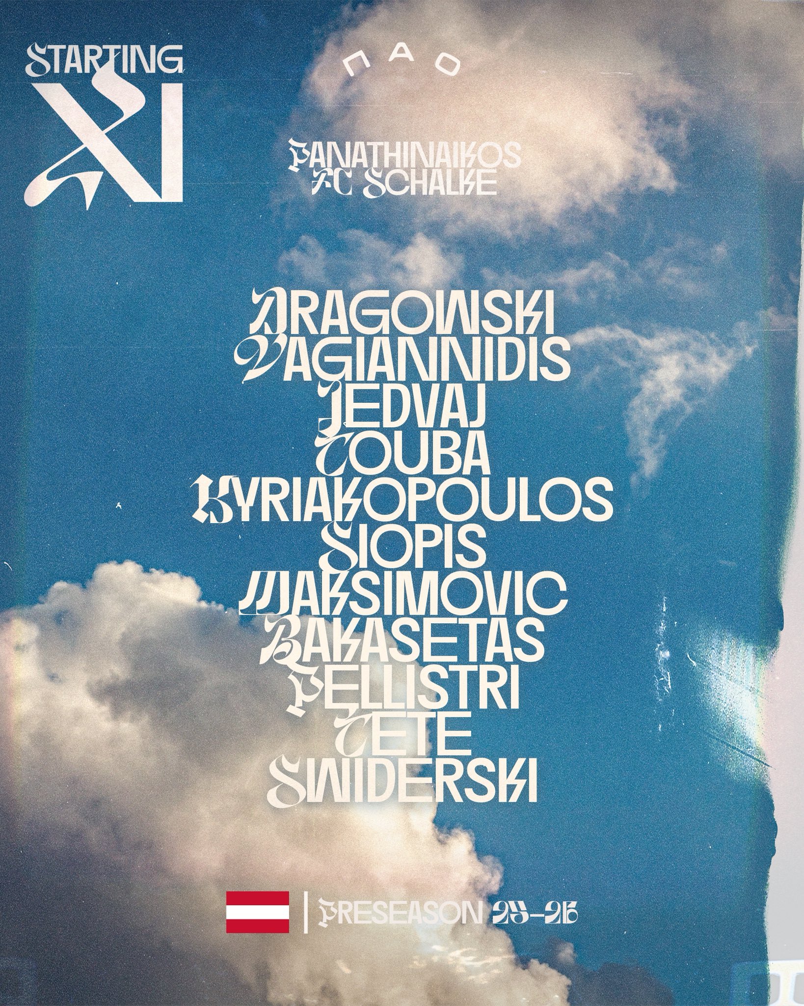 Επίσημο: Η ενδεκάδα του Παναθηναϊκού με τη Σάλκε