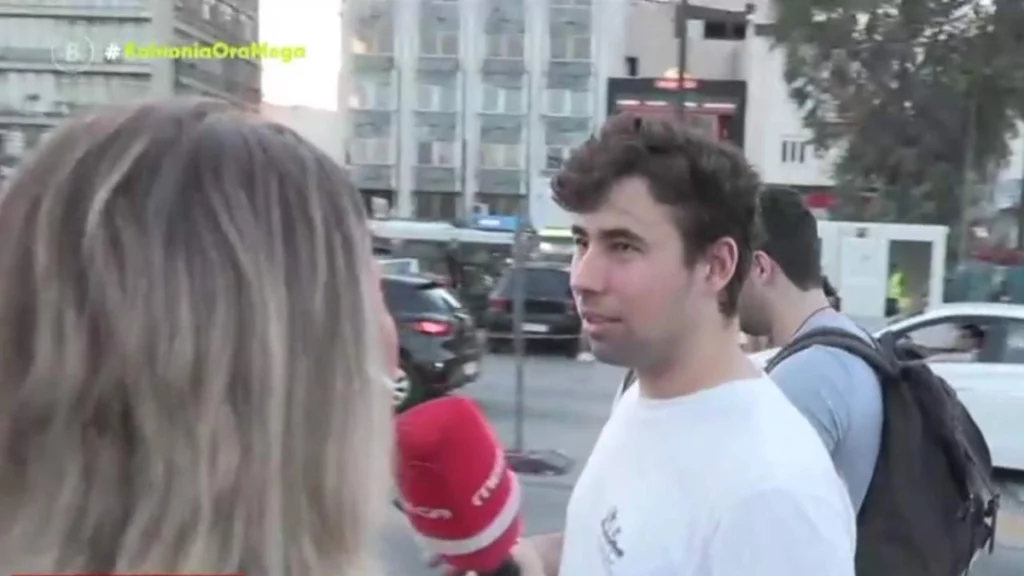 Βίντεο: Οπαδός του Παναθηναϊκού «τρέλανε» τη ρεπόρτερ του Mega με ατάκα για Αλαφούζο