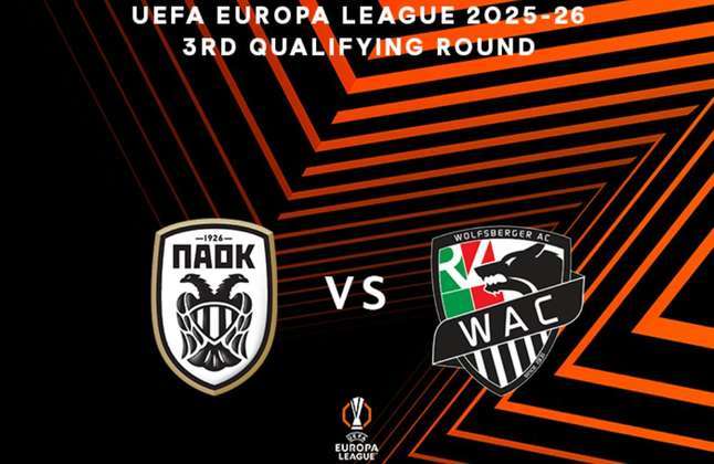 ΠΑΟΚ - Βολφσμπεργκερ Live Streaming σήμερα 07/08