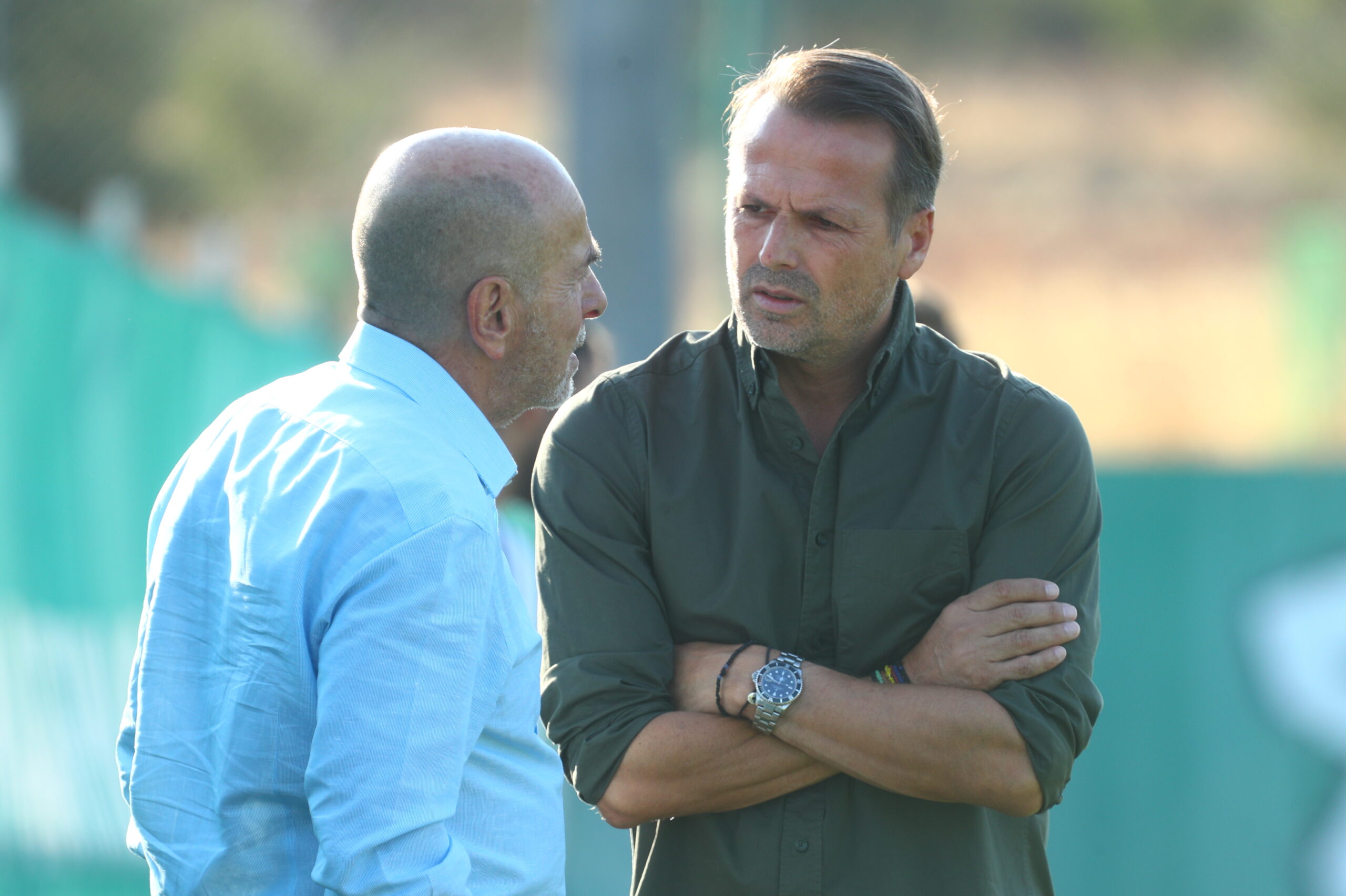 Παναθηναϊκός: Η συνομιλία Αλαφούζου - Παπαδημητρίου στο Κορωπί (pics)