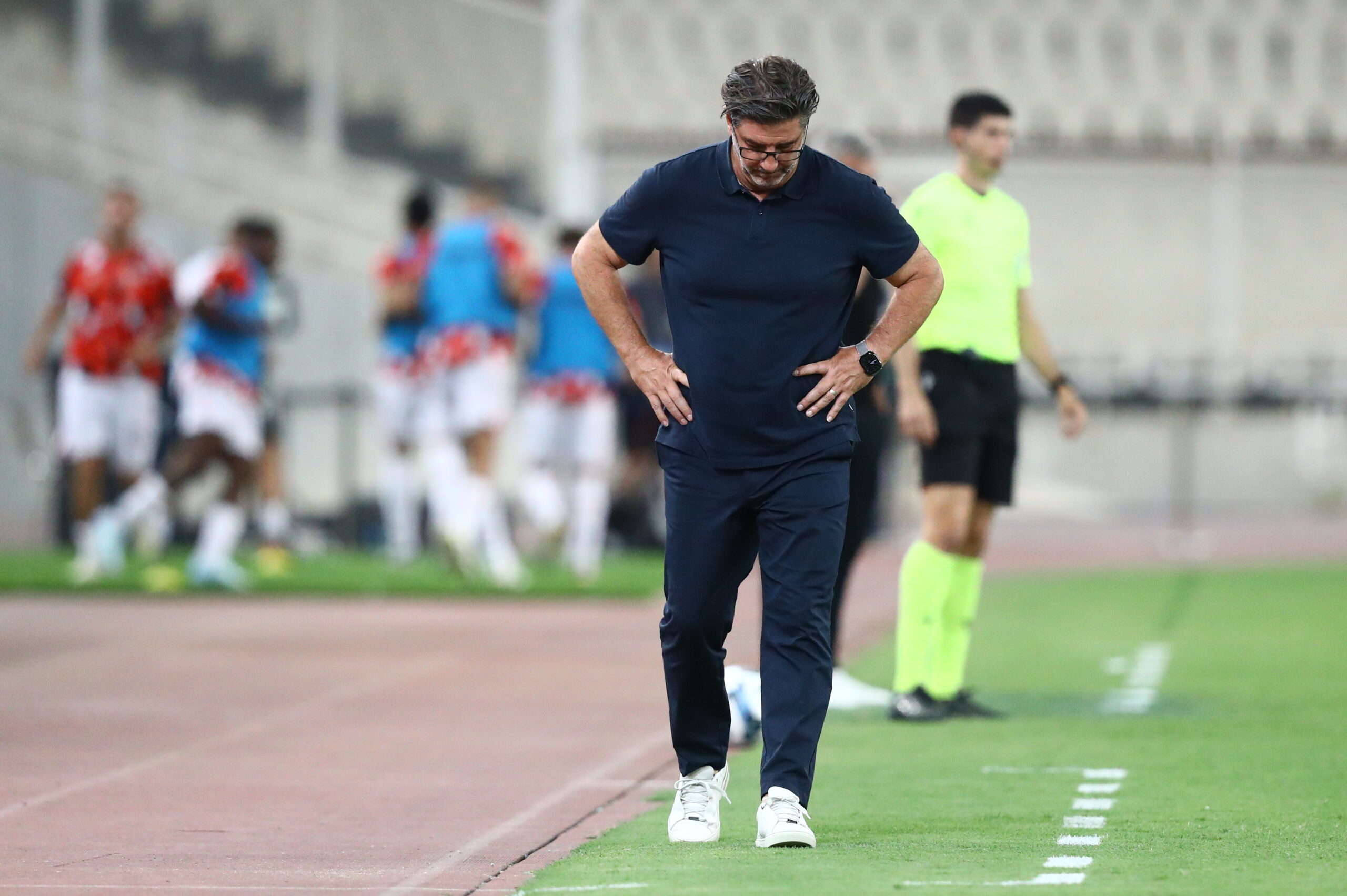 Παναθηναϊκός - Σαμσουνσπόρ: Έξαλλος ο Βιτόρια με τον Μουνουέρα, δέχτηκε και κίτρινη κάρτα (pics)