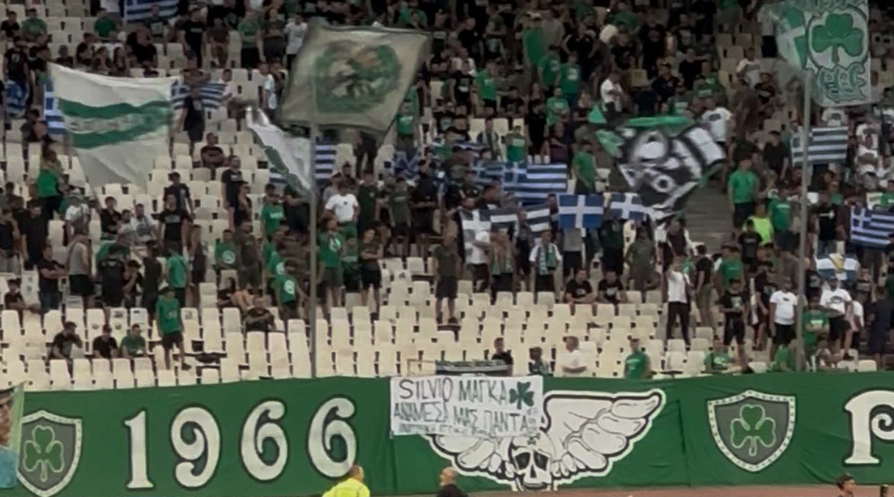 Παναθηναϊκός - Σαμσουνσπόρ: Ελληνικές σημαίες στη Θύρα 13 (vid)