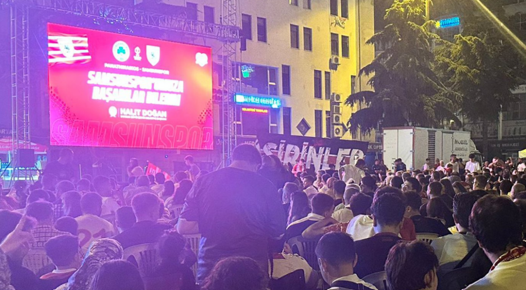 Παναθηναϊκός: Γιγαντοοθόνες στη Σαμψούντα για τη «μάχη» του ΟΑΚΑ (pics)