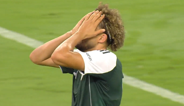 Παναθηναϊκός - Σαμσουνσπόρ: Κοντά στο γκολ ο Τουμπά, ψηλά άουτ η μπάλα (vid)