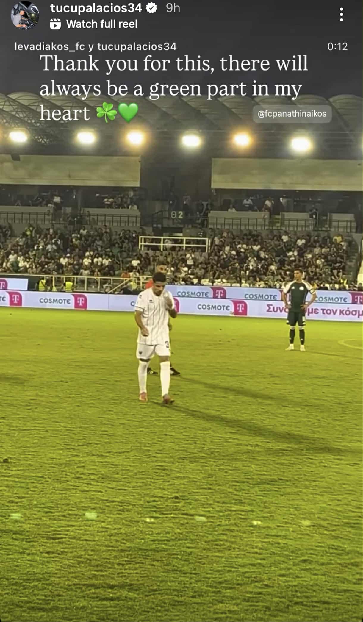 Παλάσιος: Το μήνυμα συγκίνησης προς τον κόσμο του Παναθηναϊκού (pic)