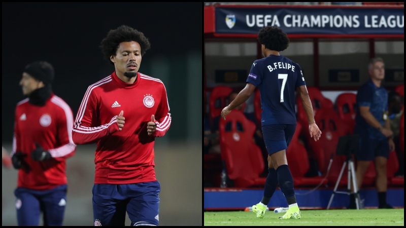 Ολυμπιακός - Πάφος: Ο Μπρούνο πήρε δύο κίτρινες κάρτες σε 10' και αποβλήθηκε