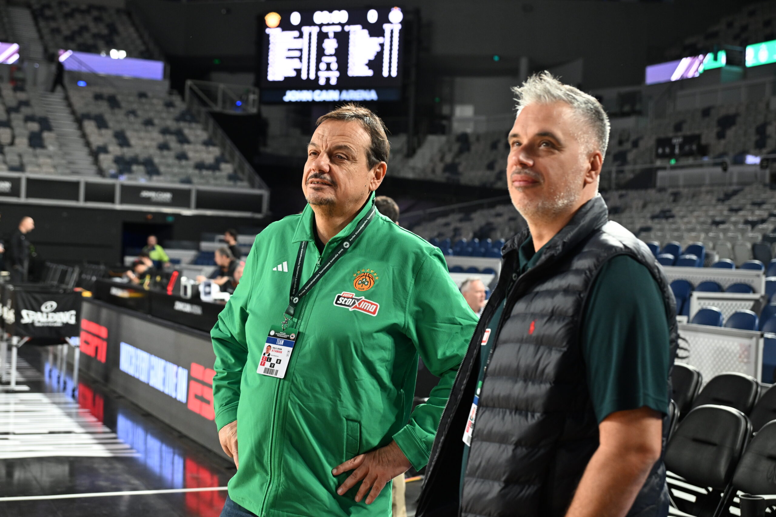 Παναθηναϊκός – Παρτιζάν: Οι πρώτες εικόνες από τη John Cain Arena