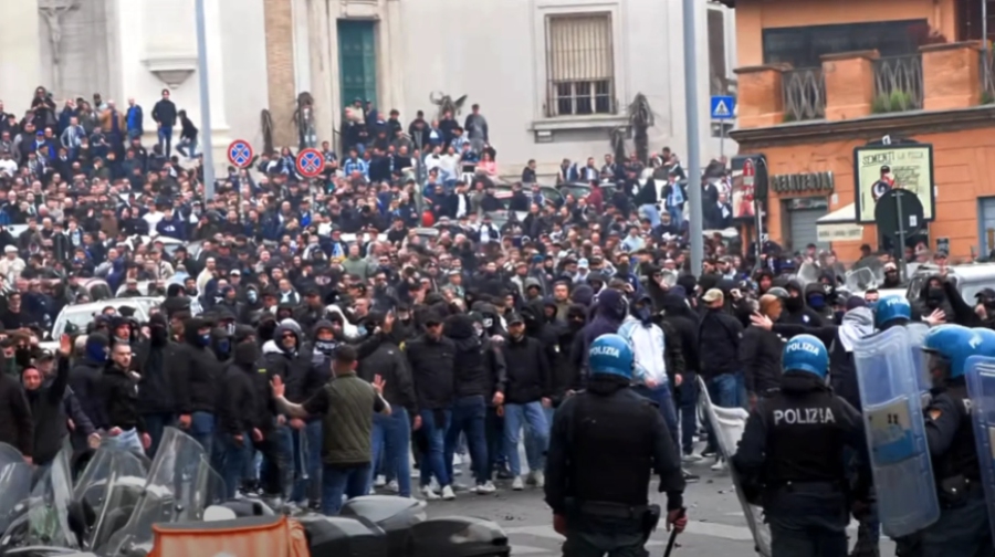 Οι οπαδοί του Παναθηναϊκού στο πλευρό της Ρόμα στο ντέρμπι με τη Λάτσιο