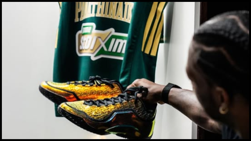 Με παπούτσια... Λεμπρόν Τζέιμς ετοιμάζεται ο Κέντρικ Ναν για την Ευρωλίγκα (pics)