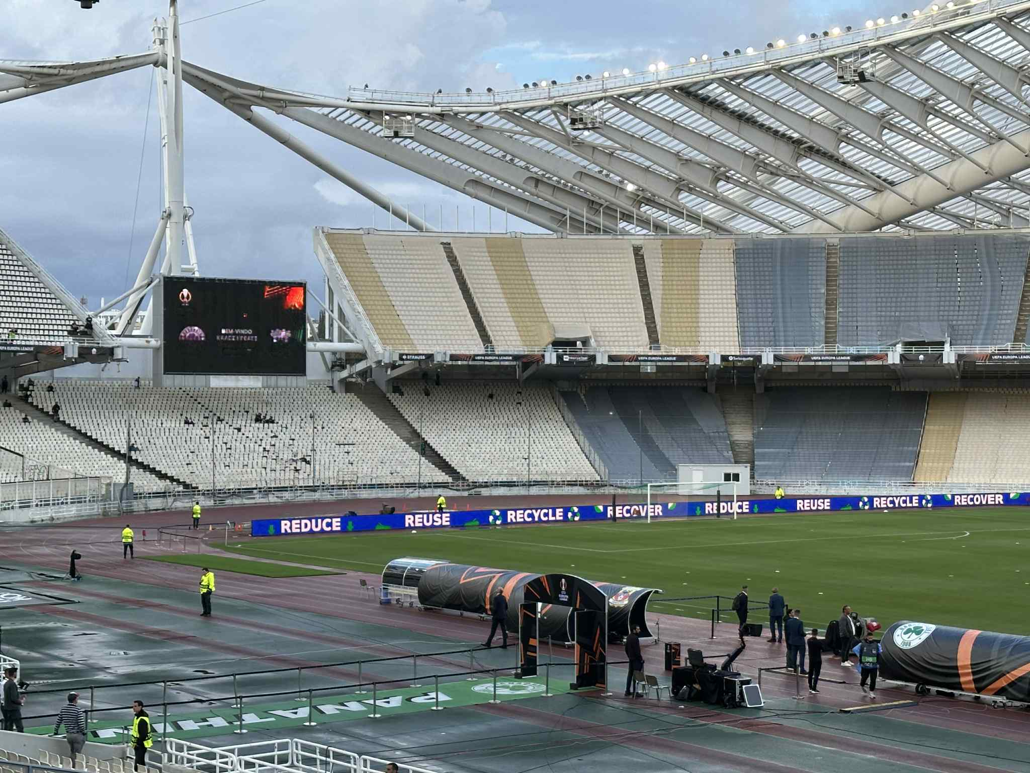 Παναθηναϊκός-Γκόου Αχέντ Ιγκλς: Οι πρώτες εικόνες από το ΟΑΚΑ