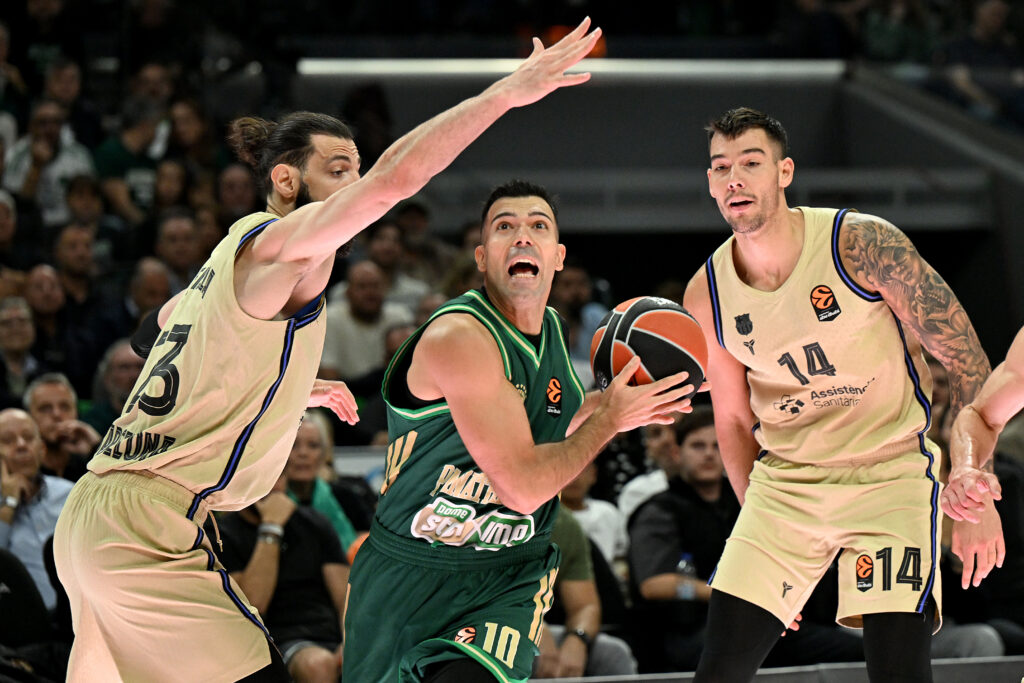 Παναθηναϊκός - Μπαρτσελόνα: Οι πόντοι των παικτών στο ημίχρονο