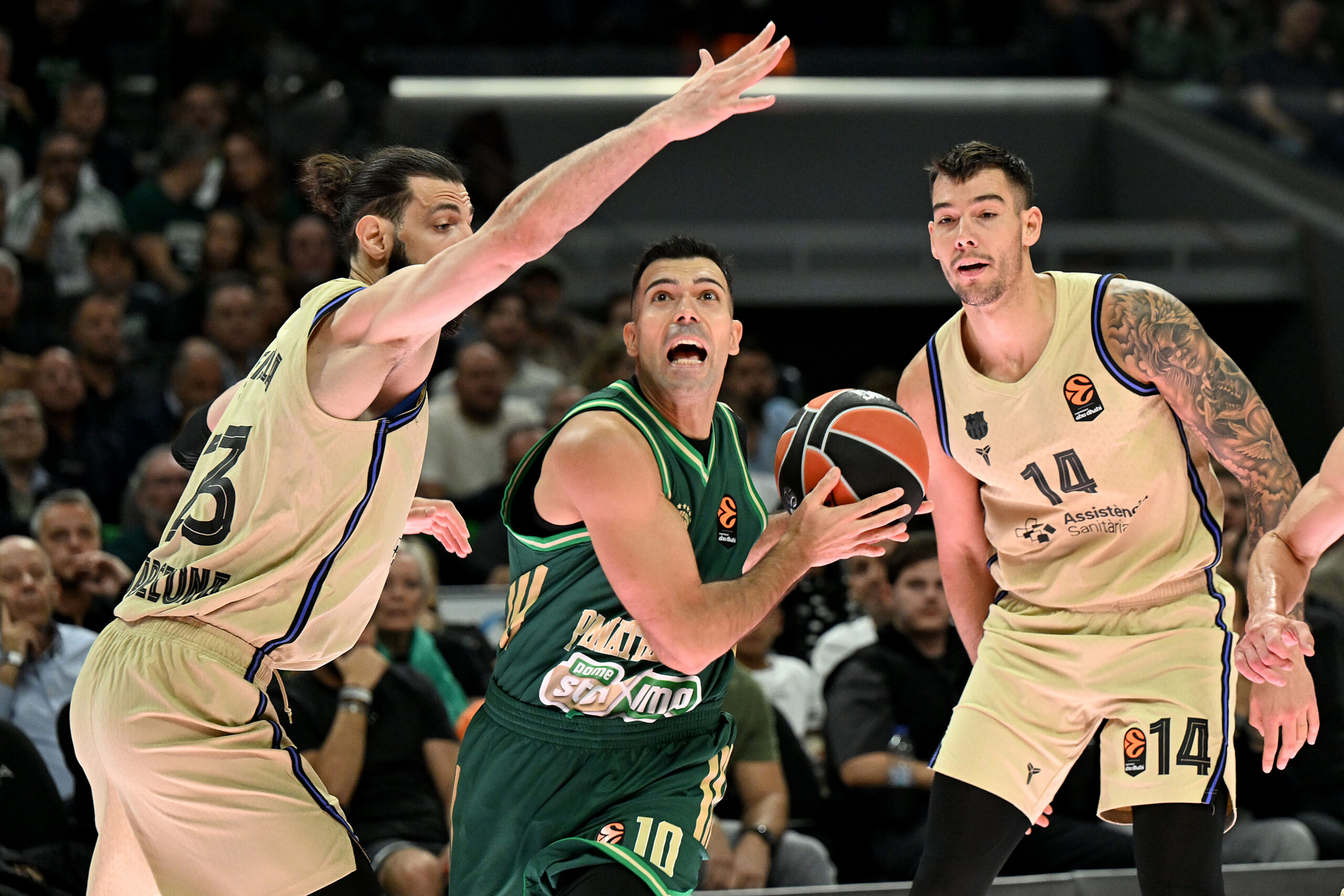 Παναθηναϊκός - Μπαρτσελόνα: Οι πόντοι των παικτών στο ημίχρονο