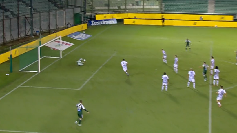 Παναθηναϊκός - Ατρόμητος: Δυνατό σουτ από τον Μπακασέτα, δύσκολη απόκρουση ο Χουτεσιώτης (vid)