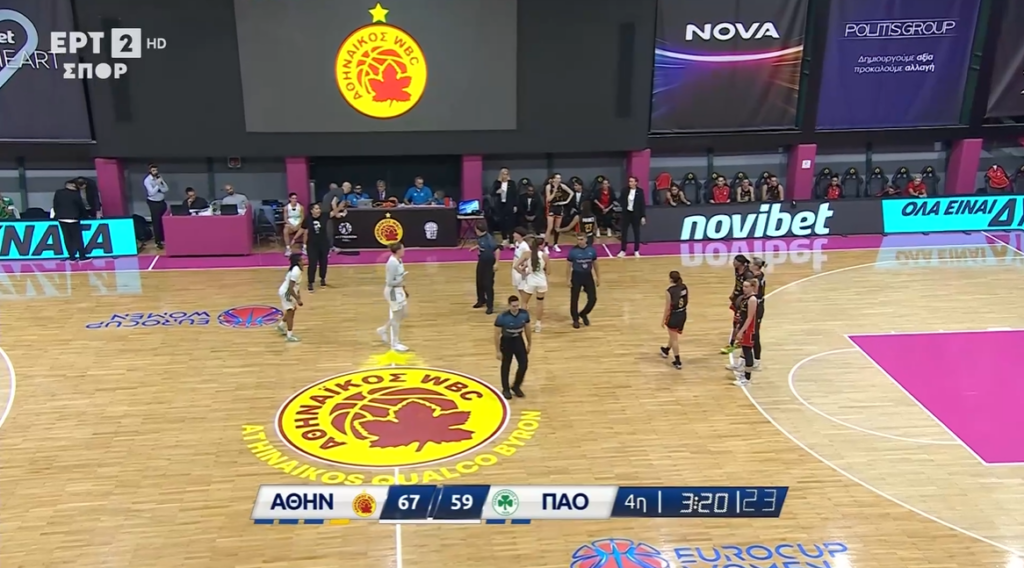 Προσωρινή διακοπή στο Αθηναϊκός - Παναθηναϊκός, αποχώρησαν οι διαιτητές