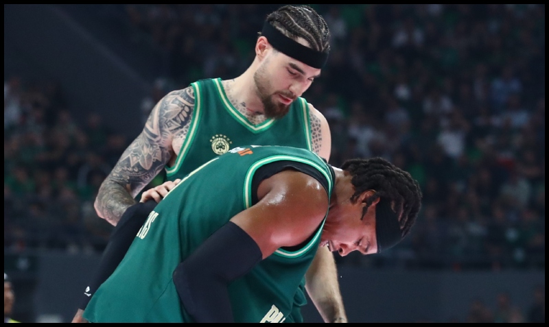 Παναθηναϊκός: Ανησυχία με Ρισόν Χολμς - Αποχώρησε πάλι τραυματίας