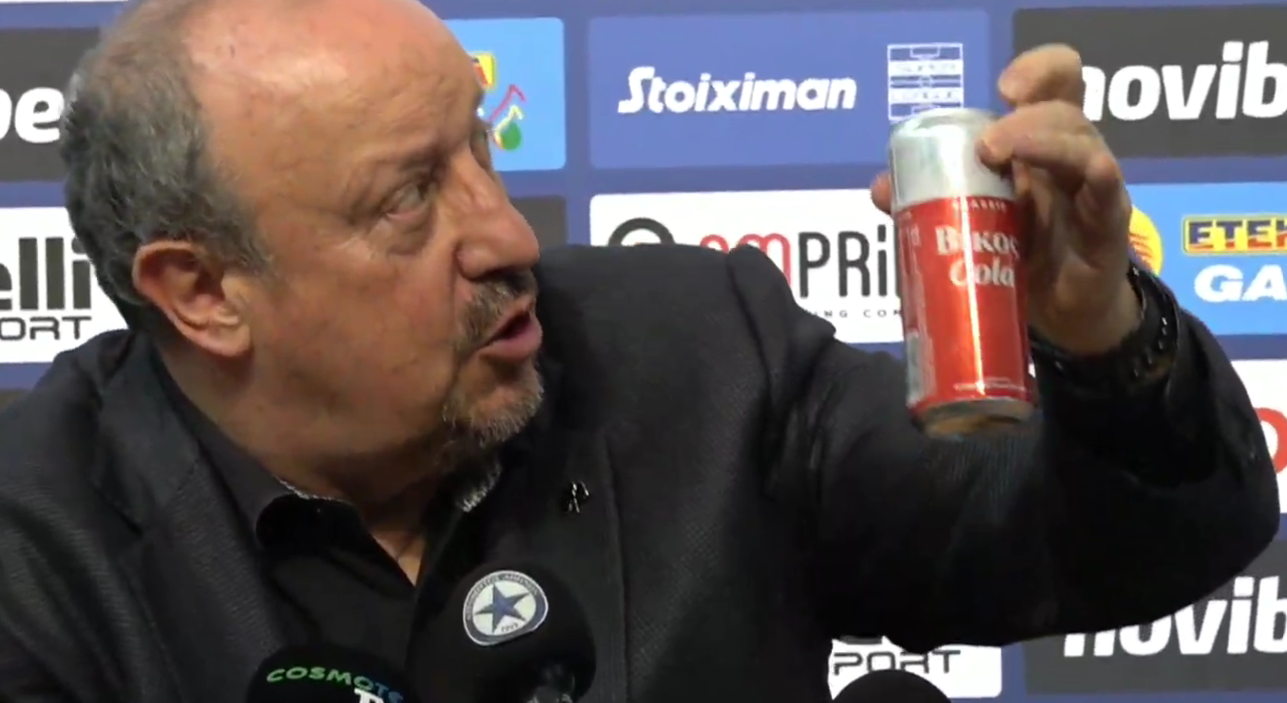 Επικός Μπενίτεθ: Η ατάκα για το αναψυκτικό στη Συνέντευξη Τύπου (vid)