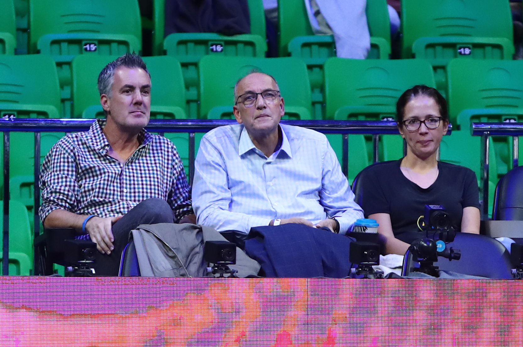 Στο γήπεδο του Παναθηναϊκού ο Βαγγέλης Λιόλιος και παίκτες του Ολυμπιακού (pics)