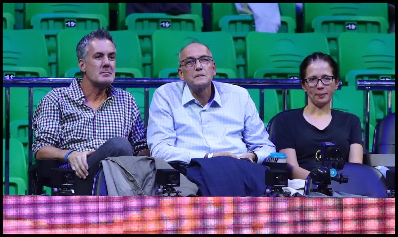 Στο γήπεδο του Παναθηναϊκού ο Βαγγέλης Λιόλιος και παίκτες του Ολυμπιακού (pics)