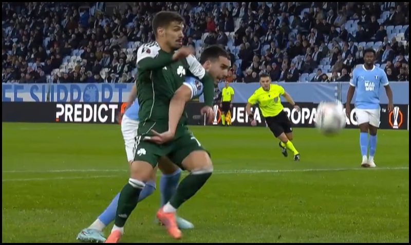 Μάλμε - Παναθηναϊκός: Πέναλτι και κόκκινη κάρτα - Ο Νικ Γουόλς δεν έδωσε τίποτα!