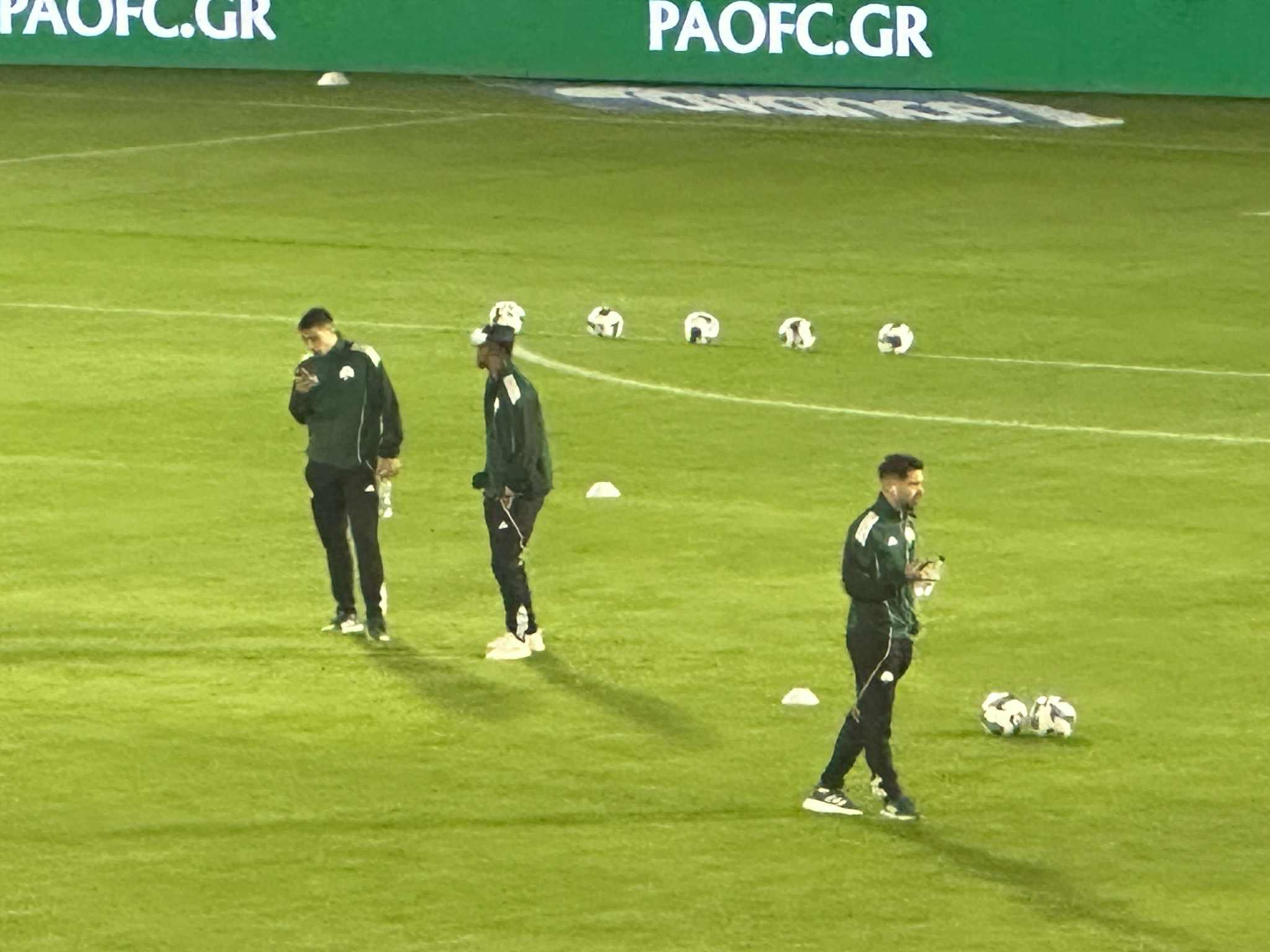 Παναθηναϊκός - ΠΑΟΚ: Αναγνωριστική βόλτα για Πελίστρι - «Πηγαδάκι» Ταμπόρδα με Μαντσίνι (pics)